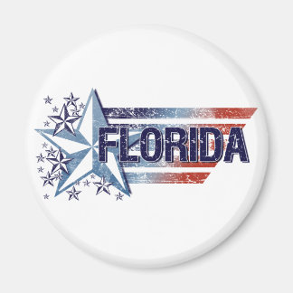 Vintage USA-Flagge mit Stern – Florida Magnet