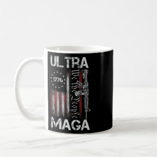 Vintage-USA-Flagge Ultra Mega Gun USA 4. Juli Tr Kaffeetasse
