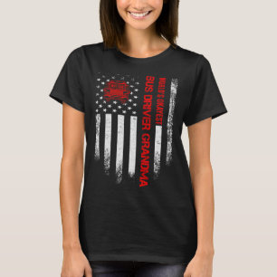 Vintage USA-Flagge Welt s Okayester Schulbusfahrer T-Shirt