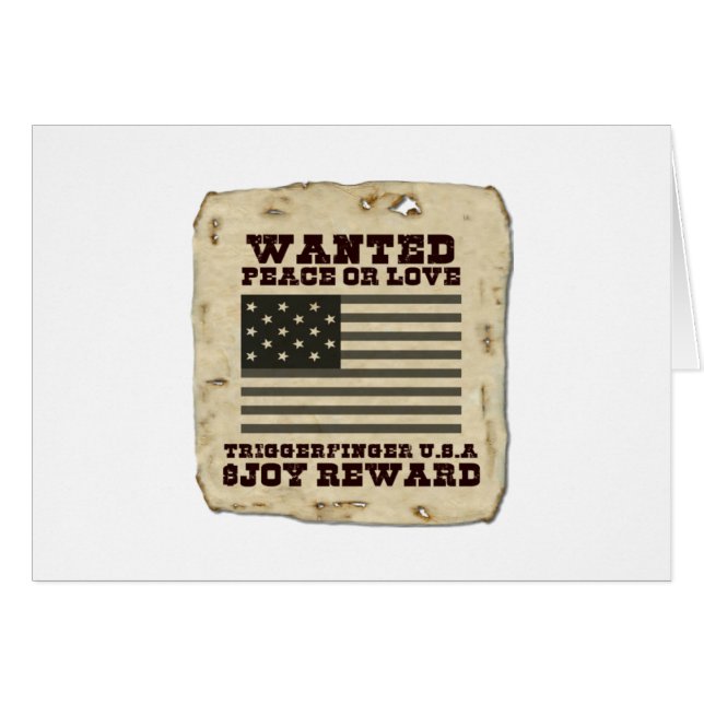 Vintage USA Gewollt: Gewollt: Design für Frieden o (Vorderseite (Horizontal))