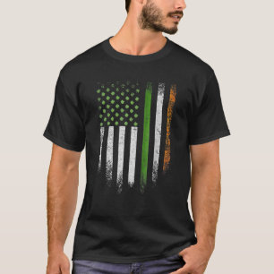 Vintage USA irisch-amerikanische Flagge Irland-Fla T-Shirt