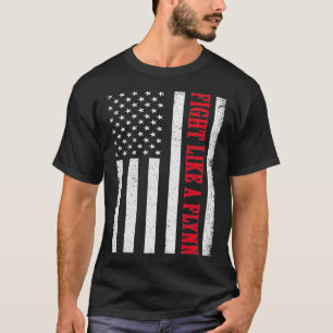 Vintage USA, Kämpfe wie ein Flynn Patriotisches G T-Shirt