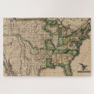Vintage USA Karte (1823) Puzzle