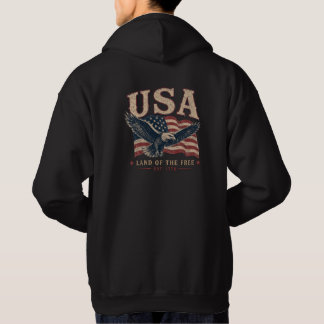 Vintage USA Land of the Free Kapuzenpullover Hoodie