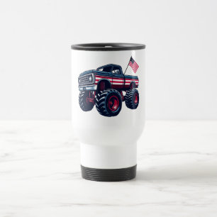 Vintage-USA-Monstertruck Reisebecher