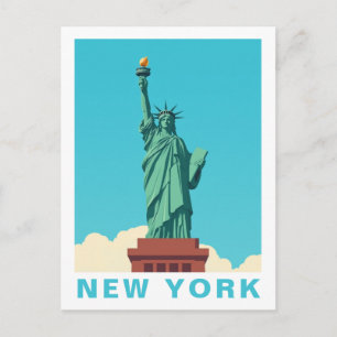 Vintage USA New York City Freiheitsstatue Postkarte