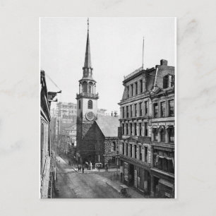 Vintage USA, Old South Meeting House, Boston Postkarte