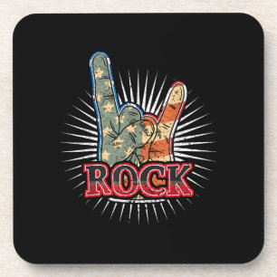 Vintage USA Rock - Band Konzertposter 70er 80er Getränkeuntersetzer