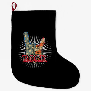 Vintage USA Rock - Band Konzertposter 70er 80er Großer Weihnachtsstrumpf
