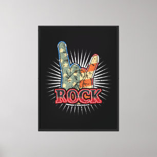 Vintage USA Rock - Band Konzertposter 70er 80er Leinwanddruck