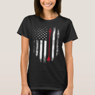 Vintage USA Rot Weiß - Bogenschießpfeil Amerikanis T-Shirt