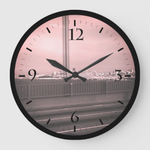 Vintage USA San Francisco Golden Gate Brücke Etui- Große Wanduhr