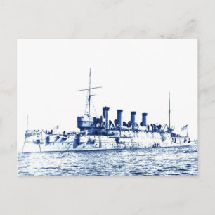 Vintage-USA-Schlachtschiff Postkarte
