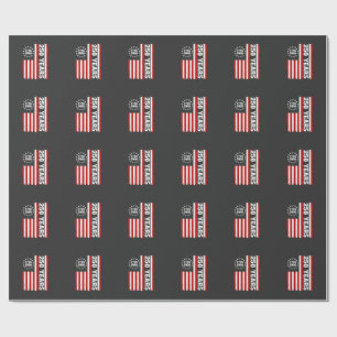 Vintage USA Semiquincentennial 250. Jubiläum Geschenkpapier