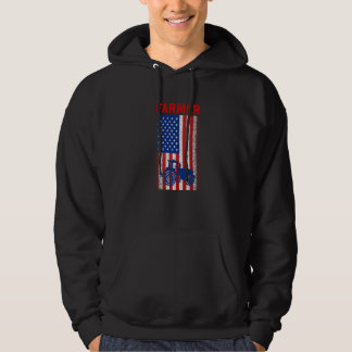 Vintage USA US Flag Patriotic Farmer Farming Farm  Hoodie