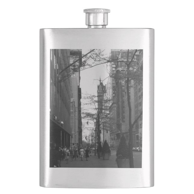 Vintage USA Washington Street Flachmann (Vorderseite)