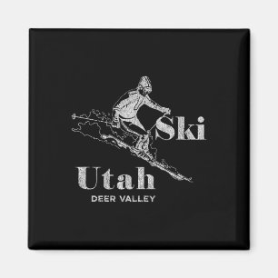 Vintage Utah Deer Valley Skilatz-Shirt  Magnet