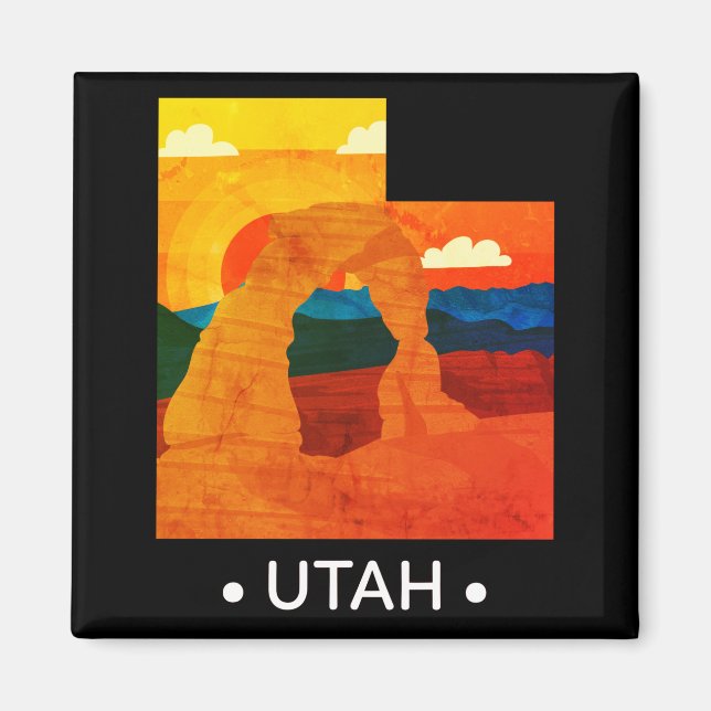 Vintage Utah State Magnet (Vorne)
