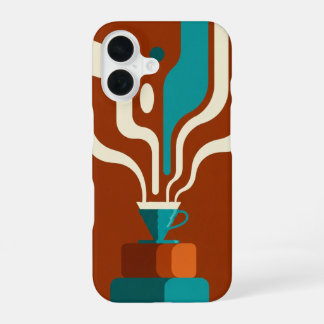 Vintage V60 Coffee Pour iPhone 16 Hülle