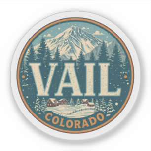 Vintage Vail Colorado Outdoor Sommer Souvenirs Aufkleber