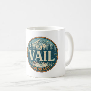 Vintage Vail Colorado Outdoor Sommer Souvenirs Kaffeetasse