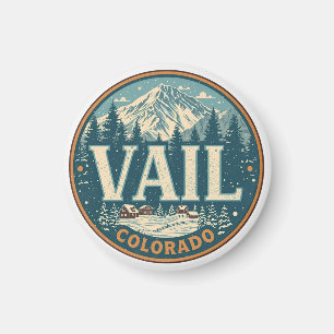 Vintage Vail Colorado Outdoor Sommer Souvenirs Magnet