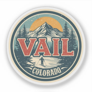 vintage Vail Colorado Outdoor Winter Schnee Ski  Aufkleber