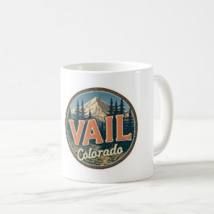 vintage Vail Colorado Outdoor-Winter-Schnee-Ski Kaffeetasse