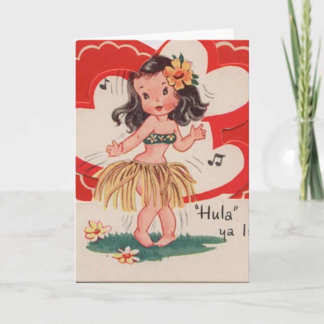 Vintage Valentin-Tageskarte Feiertagskarte (Vorderseite)