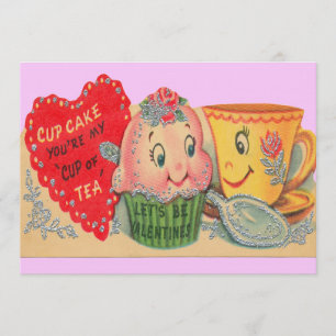 Vintage Valentine-Einladungen Einladung