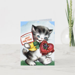 Vintage Valentine-Karte für Kinder! Feiertagskarte