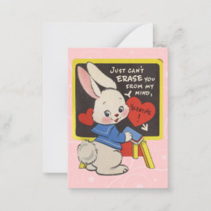 Vintage Valentine Kid Cards Mitteilungskarte