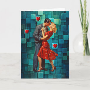 VINTAGE VALENTINE LEIDENSCHAFT KARTE
