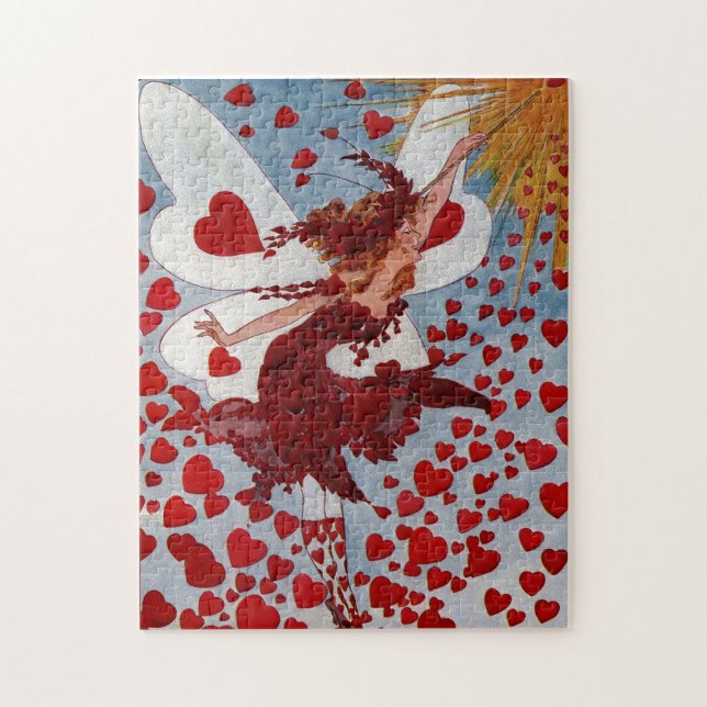 Vintage Valentine Liebe Herz Fairy Puzzle (Vertikal)