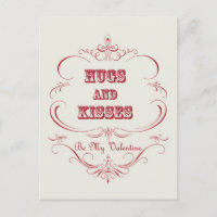 Vintage Valentine-Postkarte