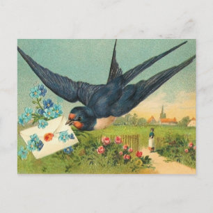Vintage Valentine-Postkarte Feiertagspostkarte