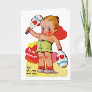 Vintage Valentine's Day Card Feiertagskarte