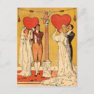 Vintage Valentines Feiertagspostkarte