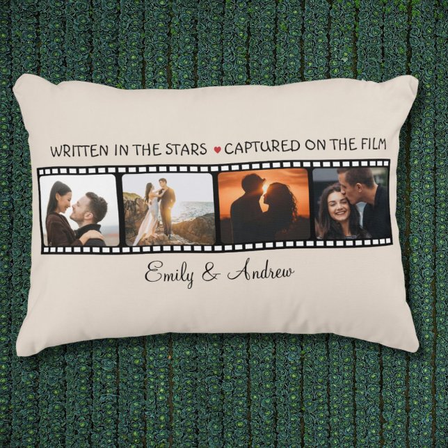 Vintage Valentinfilm personalisiertes Foto Collage Dekokissen (Von Creator hochgeladen)