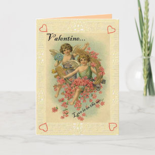 Vintage Valentinkarte Feiertagskarte