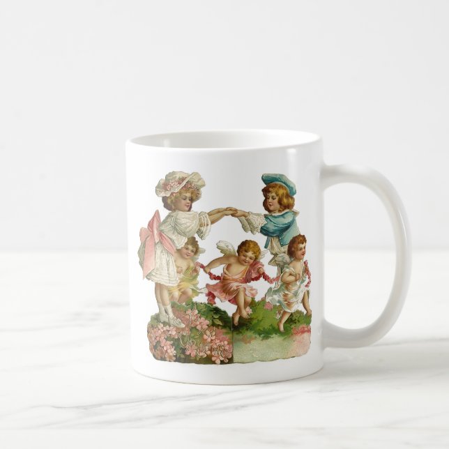 Vintage Valentinskinder Kaffeetasse (Rechts)
