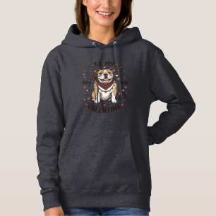 Vintage-Valentinstag-Bulldogge-XOXO-Shirt-Design_1 Hoodie