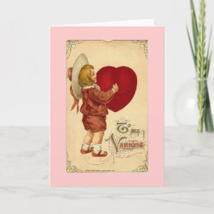 Vintage Valentinstag Feiertagskarte