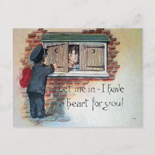 Vintage Valentinstag Feiertagspostkarte