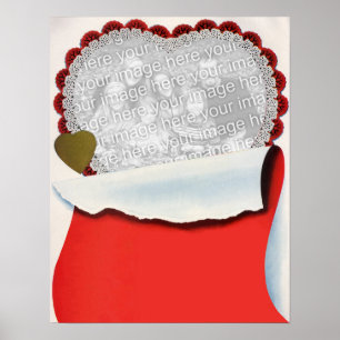 Vintage Valentinstag Frischvermählte Liebe und Rom Poster