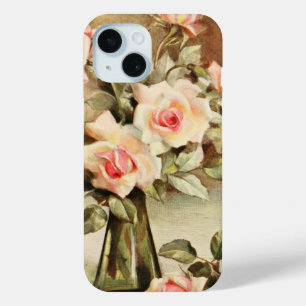 Vintage Valentinstag Liebesromanze rosa Rosen Case-Mate iPhone Hülle