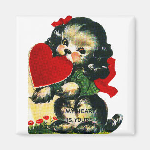 Vintage Valentinstag Magnet