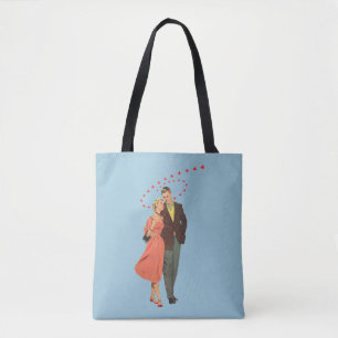 Vintage Valentinstag, romantische schwebende Herze