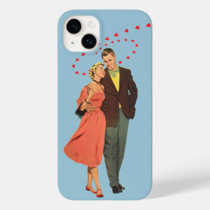 Vintage Valentinstag, romantische schwebende Herze Case-Mate iPhone Hülle
