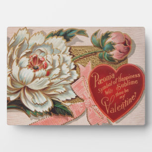 Vintage Valentinstag-Schreibtischschild Fotoplatte